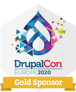 DrupalCon Europe 2020 Gold Sponsor badge