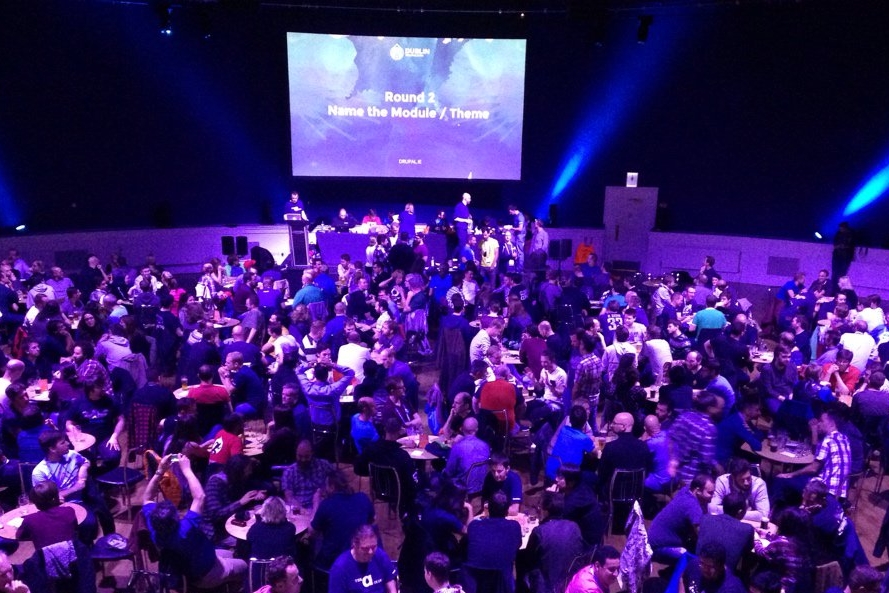 Trivia teams at DrupalCon Dublin 2016 trivia night