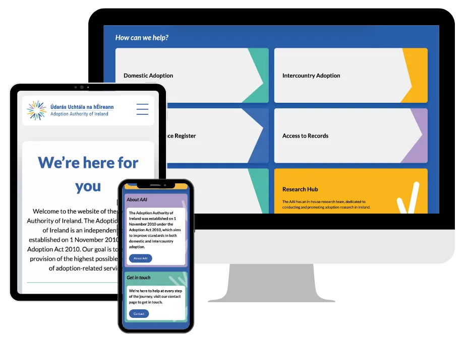 The Adoption Authority of Ireland website is a Digital Transformation Awards finalist.