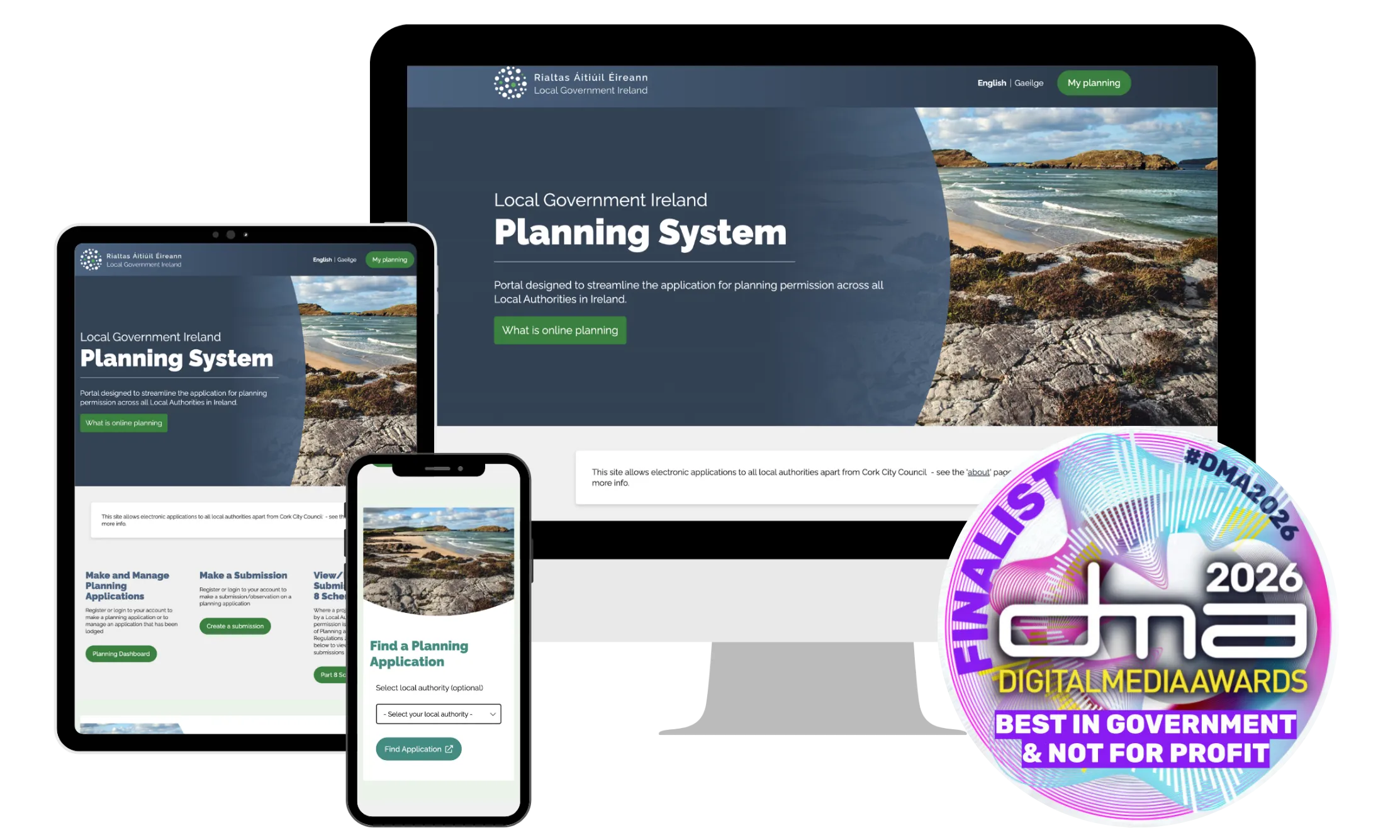 The Online Planning website is a Digital Media Awards finalist.