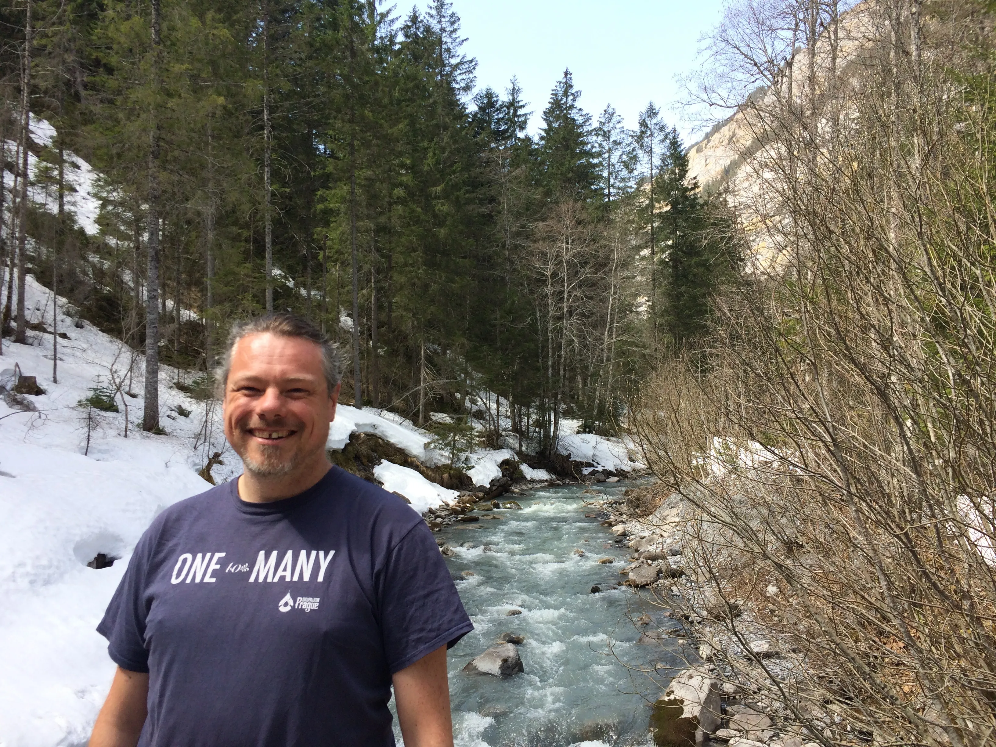 Anthony Lindsay in the mountains.
